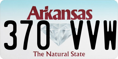 AR license plate 370VVW