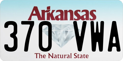 AR license plate 370VWA
