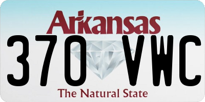 AR license plate 370VWC