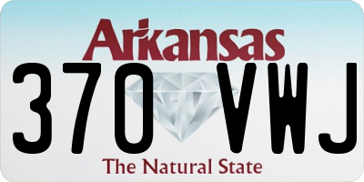 AR license plate 370VWJ