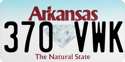 AR license plate 370VWK