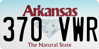 AR license plate 370VWR