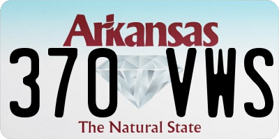 AR license plate 370VWS