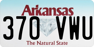 AR license plate 370VWU
