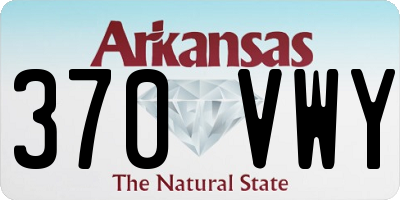 AR license plate 370VWY