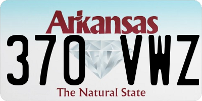 AR license plate 370VWZ