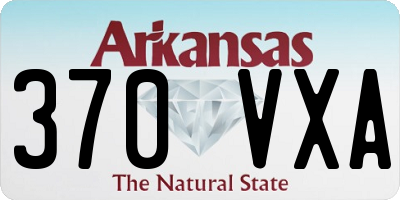 AR license plate 370VXA