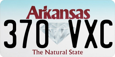 AR license plate 370VXC
