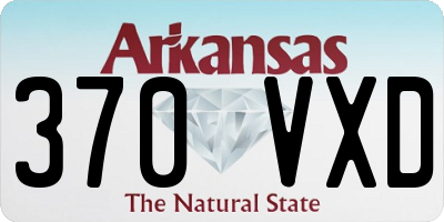 AR license plate 370VXD