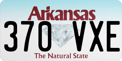 AR license plate 370VXE