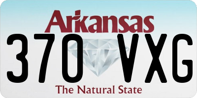 AR license plate 370VXG