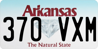 AR license plate 370VXM