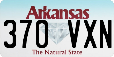 AR license plate 370VXN