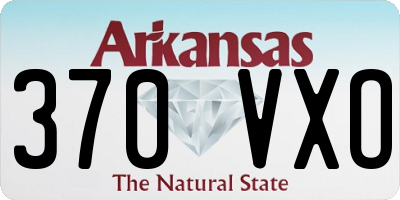 AR license plate 370VXO