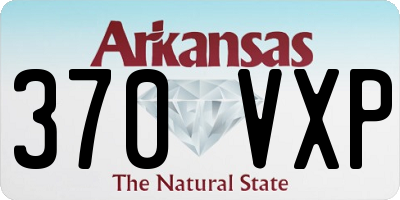 AR license plate 370VXP