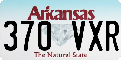 AR license plate 370VXR