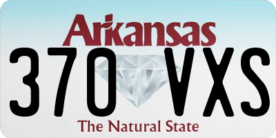 AR license plate 370VXS