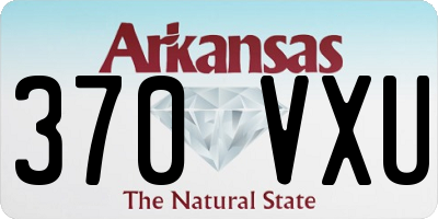 AR license plate 370VXU