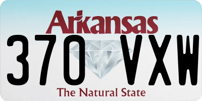 AR license plate 370VXW
