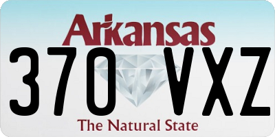 AR license plate 370VXZ