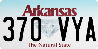 AR license plate 370VYA