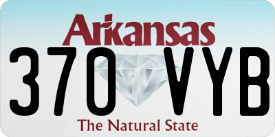 AR license plate 370VYB