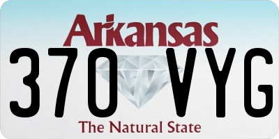 AR license plate 370VYG