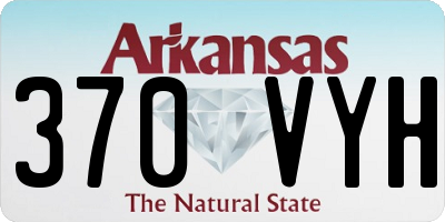 AR license plate 370VYH