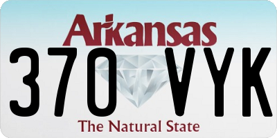 AR license plate 370VYK