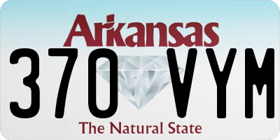 AR license plate 370VYM