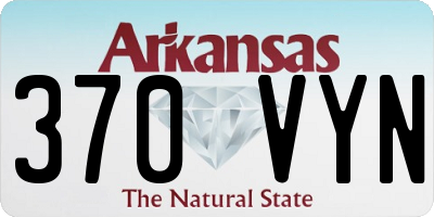 AR license plate 370VYN