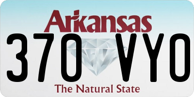 AR license plate 370VYO