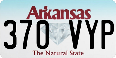 AR license plate 370VYP