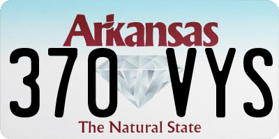 AR license plate 370VYS