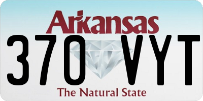 AR license plate 370VYT