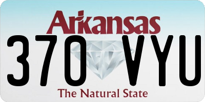 AR license plate 370VYU