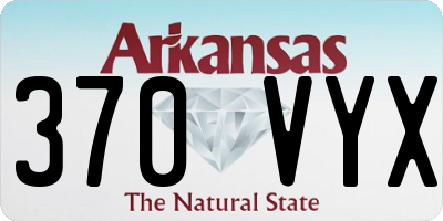 AR license plate 370VYX