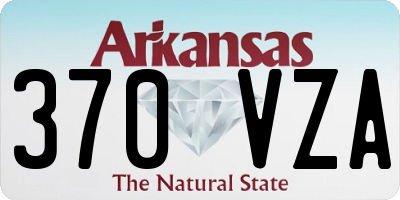 AR license plate 370VZA