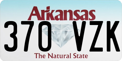 AR license plate 370VZK