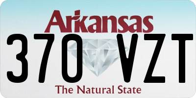 AR license plate 370VZT