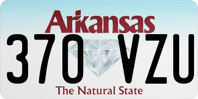 AR license plate 370VZU