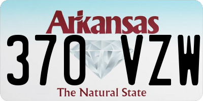 AR license plate 370VZW