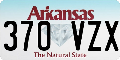 AR license plate 370VZX