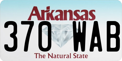 AR license plate 370WAB