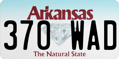 AR license plate 370WAD