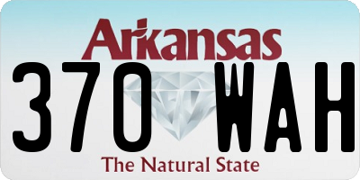 AR license plate 370WAH