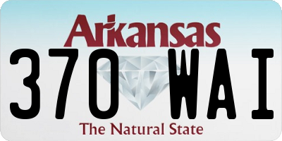 AR license plate 370WAI