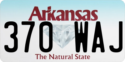 AR license plate 370WAJ