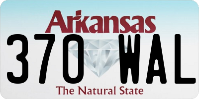 AR license plate 370WAL