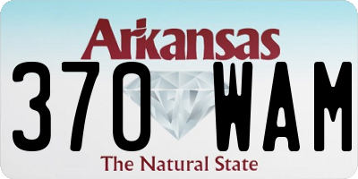 AR license plate 370WAM